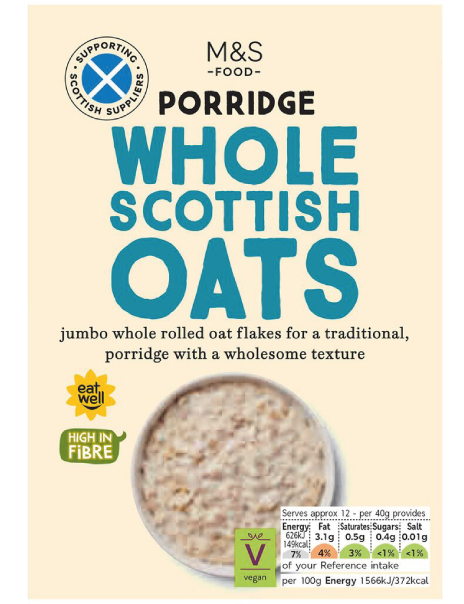  Whole Scottish Porridge Oats 