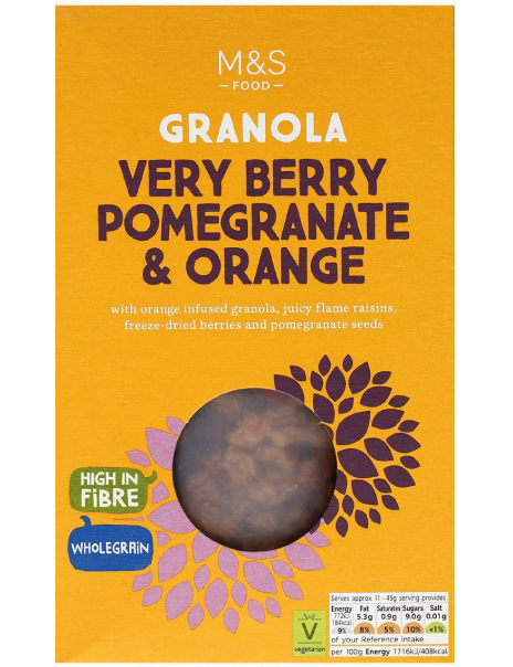 Very Berry Pomegranate & Orange Granola