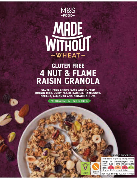 Made With Out 4 Nut & Flame Raisin Granola