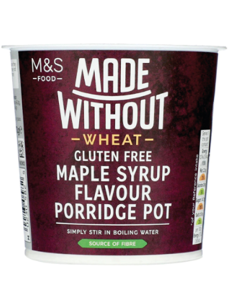 Made With Out Maple Syrup Flavour Porridge Pot
