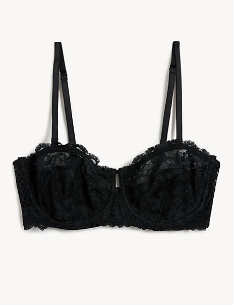 Lace Wired Strapless Bra
