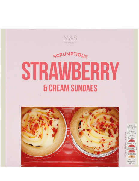 Strawberry & Clotted Cream Sundaes