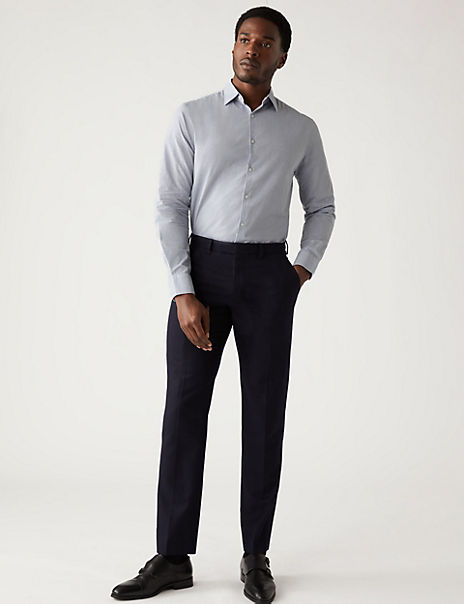 Regular Fit Pure Cotton Textured Shirt