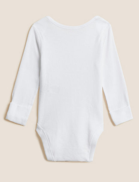 5pk Pure Cotton Bodysuits (5lbs – 3 Yrs)