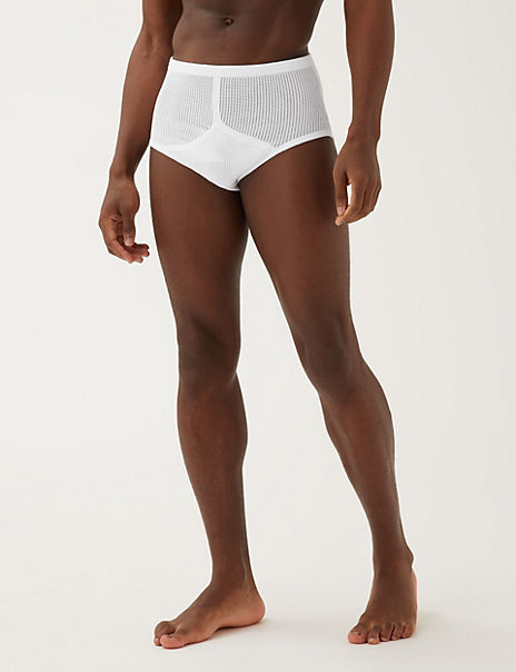 3pk Pure Cotton StayNew™ Mesh Briefs