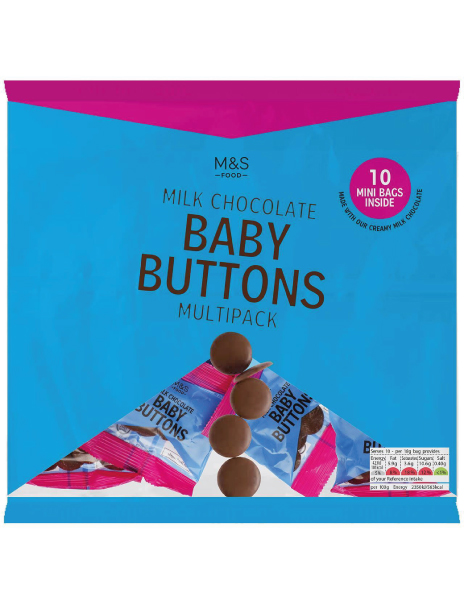 Milk Chocolate Baby Buttons Multipack