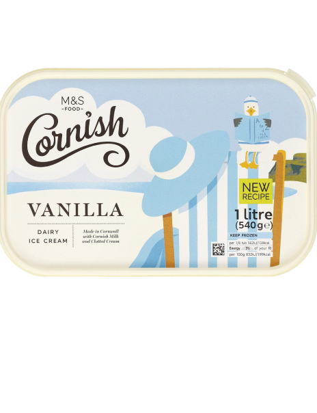  Cornish Vanilla Dairy Ice Cream 