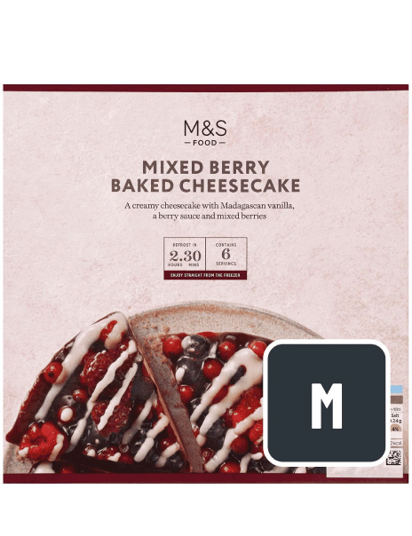 Mixed Berry Baked Cheesecake