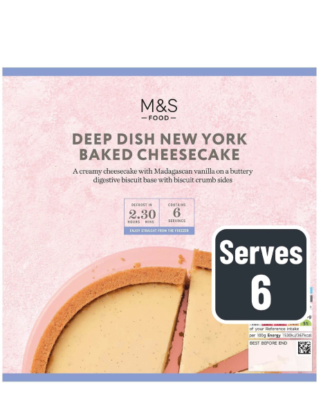 Deep Dish New York Baked Cheesecake