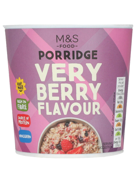  Very Berry Flavour Porridge Pot  
