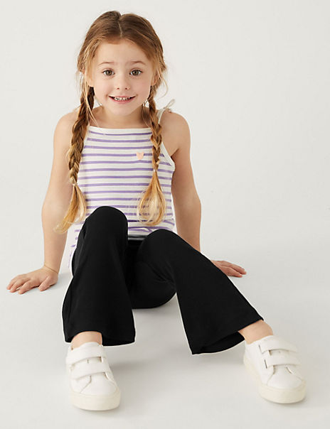 MARKS & SPENCER M&S Cotton With Stretch Plain Leggings (2-7 Yrs