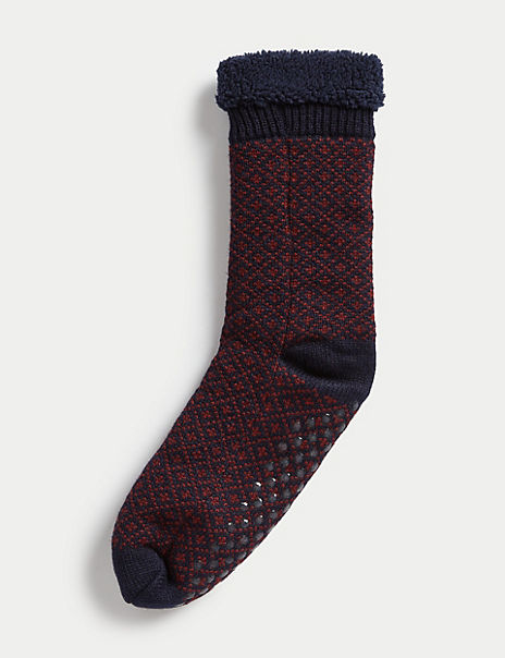 Marks and spencer mens slipper online socks