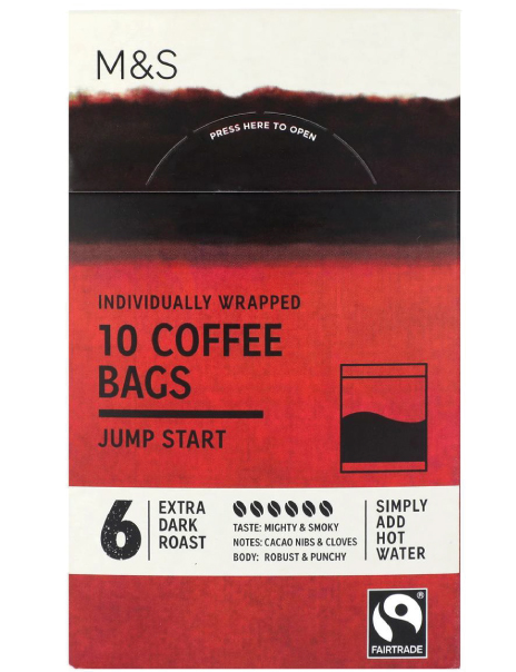 10 Jump Start Coffee Bags 