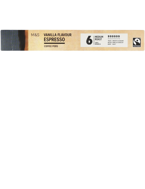 Vanilla Flavour Espresso Coffee Pods