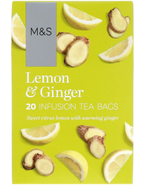 Lemon & Ginger Infusion Tea Bags