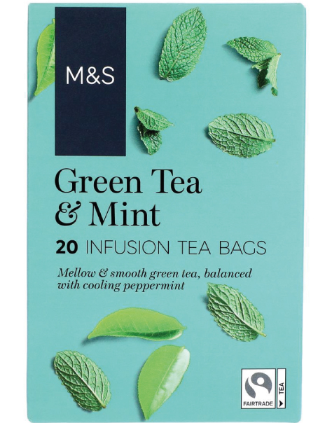 Green Tea & Mint Teabags