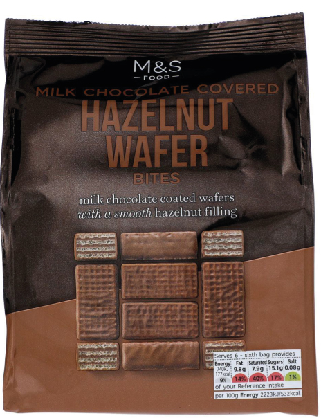 Milk Chocolate Hazelnut Wafer Bites