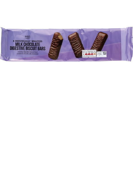 8 Chocolate Digestive Biscuit Bars