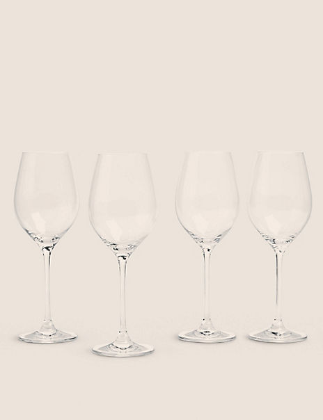 Set of 4 Maxim White Wine Glasses