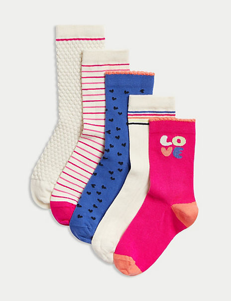 5pk Cotton Rich Socks - Marks and Spencer Cyprus | Symeonides Fashion House