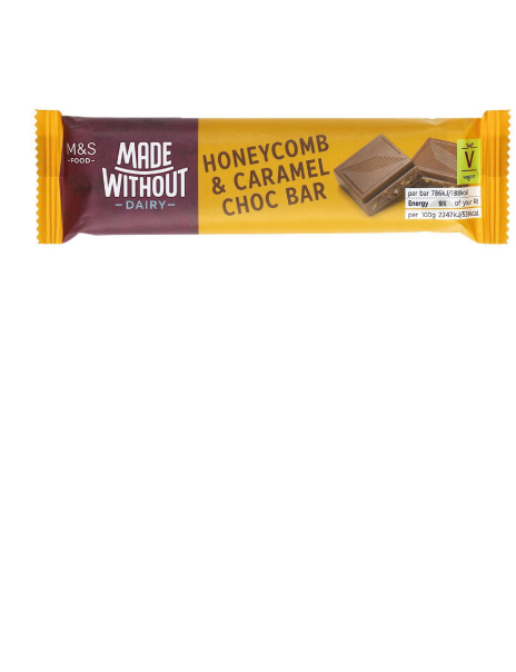 Made Without Dairy Honeycomb & Caramel Choc Bar
