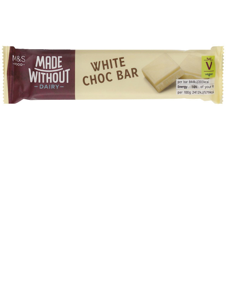  Made Without Dairy White Chocolate Bar 