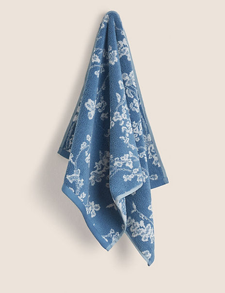 Super Soft Pure Cotton Floral Jacquard Towel