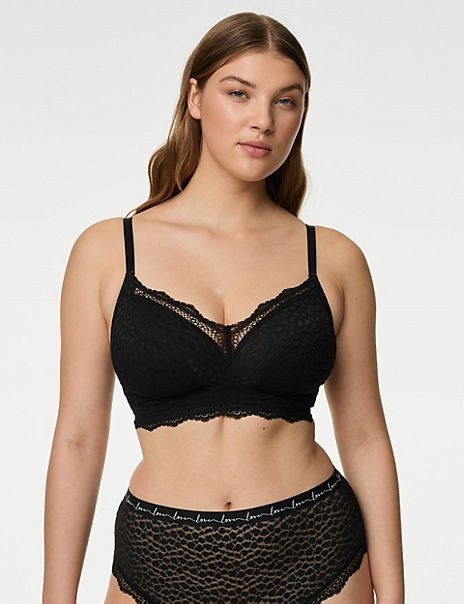 3pk Seamless Non Wired Crop Tops, M&S Collection, M&S