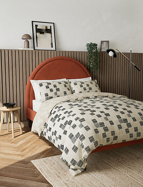 Pure Cotton Geometric Bedding Set
