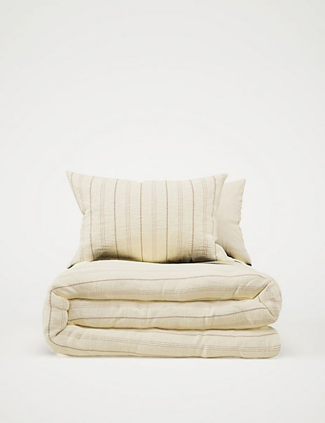 Pure Cotton Striped Bedding Set