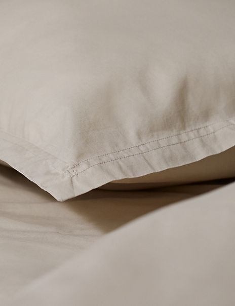  2pk Washed Cotton Pillowcases 