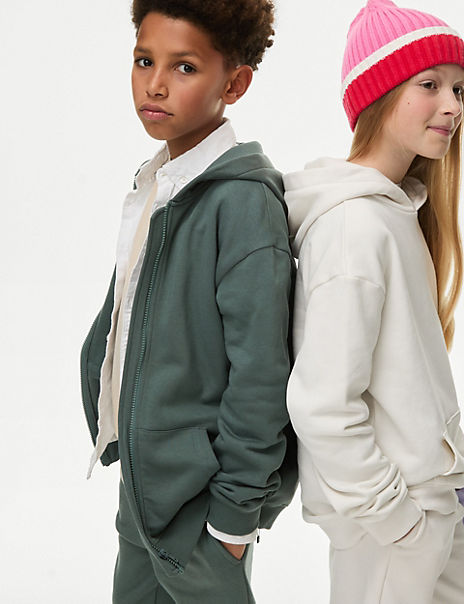 Cotton Rich Hoodie (6-16 Yrs) - Marks and Spencer Cyprus