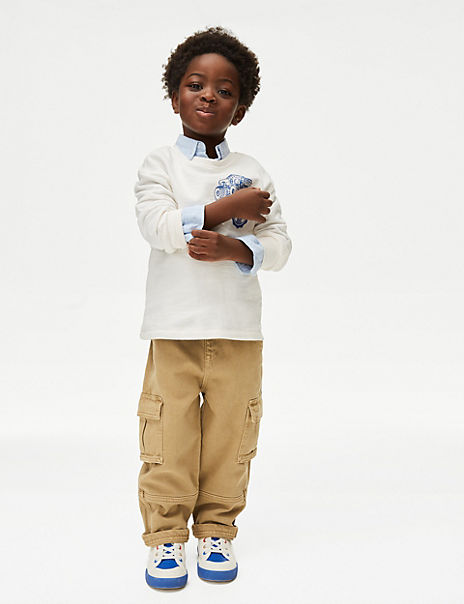  Cotton Rich Cargo Trousers (2-8 Yrs) 