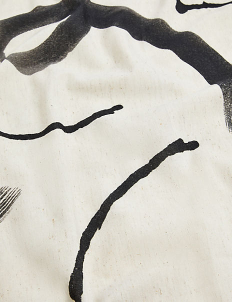 Printed Cotton with Linen Tablecloth