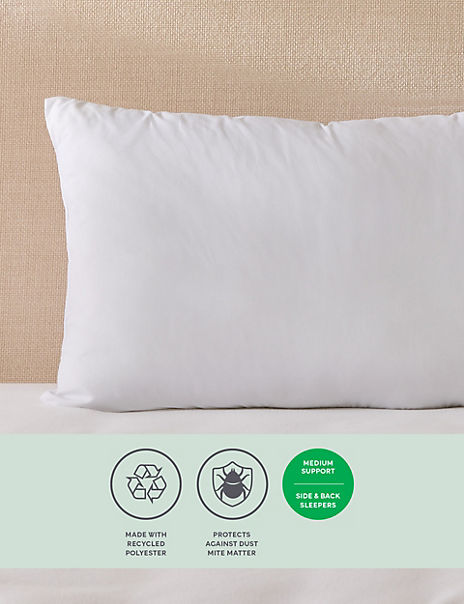  2pk Anti Allergy Medium Pillows 