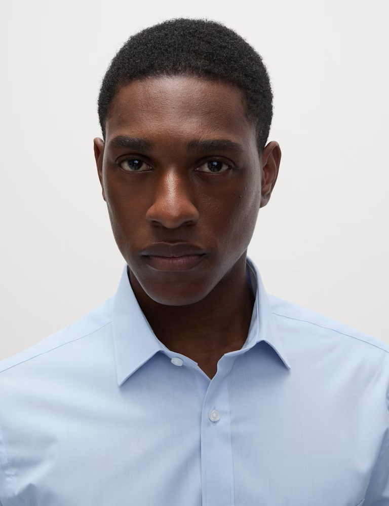 3pk Slim Fit Cotton Blend Long Sleeve Shirts