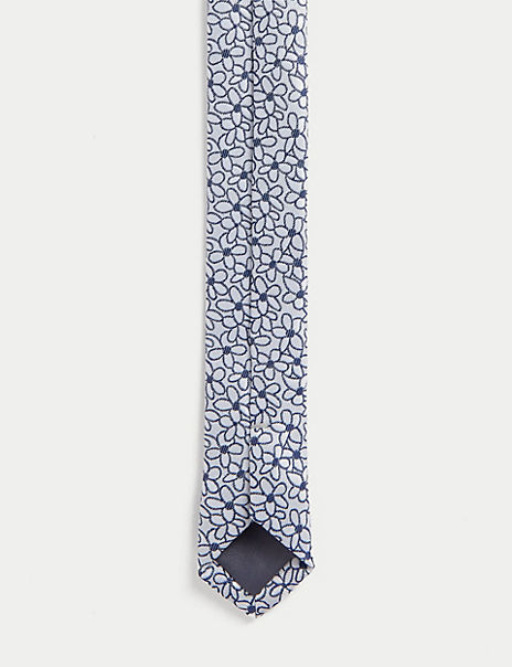 Slim Floral Tie