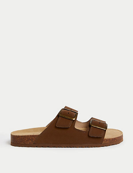  Kids’ Leather Footbed Sandals (1 Large – 7 Large) 