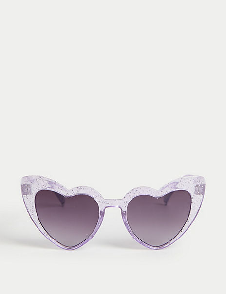  Kids’ Heart Glitter Sunglasses (S-L) 