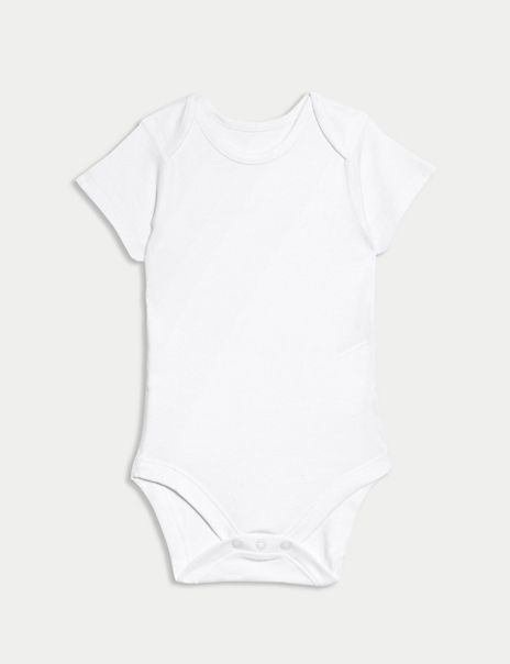 5pk Pure Cotton Bodysuits (5lbs-3 Yrs)