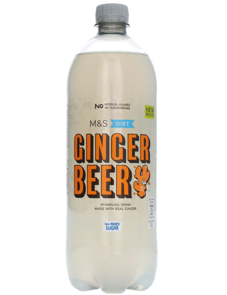 No Added Sugar Diet Sparkling Fiery Ginger Beer