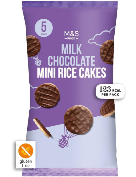 5 Milk Chocolate Mini Rice Cakes
