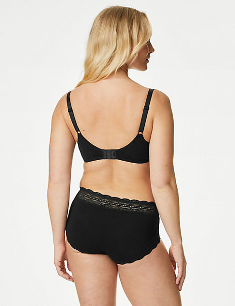 3pk Cotton Rich High Rise Shorts