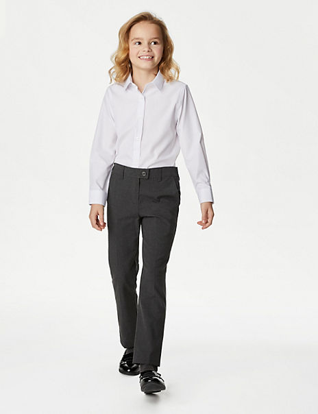 2pk Girls’ Slim Leg School Trousers (5-16 Yrs)