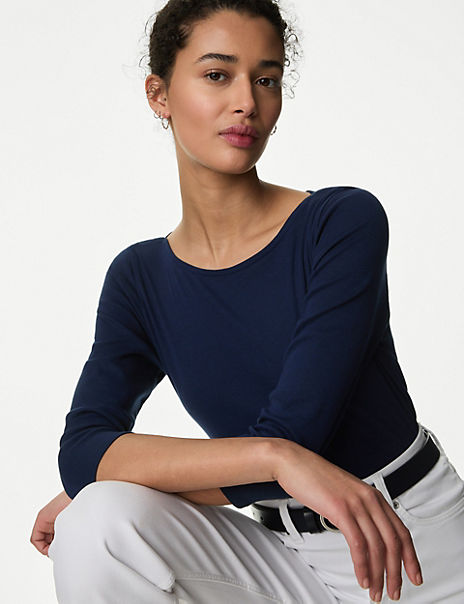 Pure Cotton Slim Fit Top