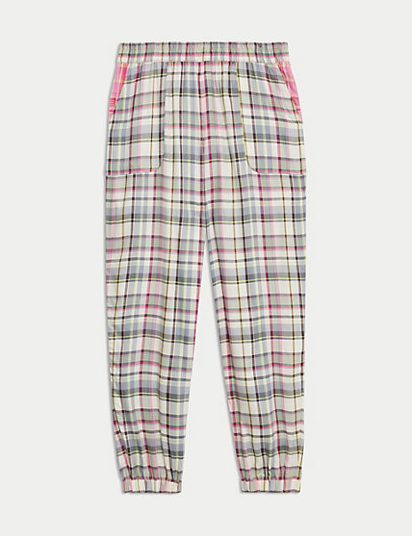 Checked Cuffed Hem Pyjama Bottoms Marks and Spencer Cyprus Symeonides Fashion House