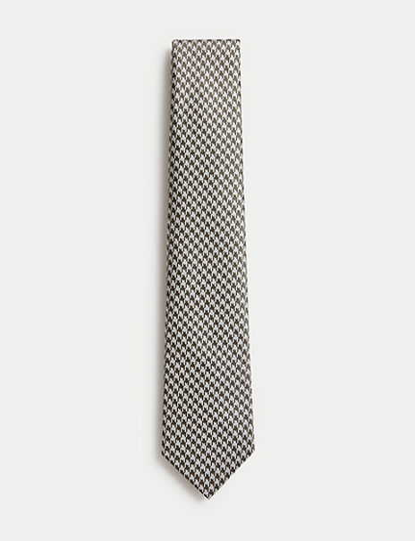 Pure Silk Dogstooth Tie