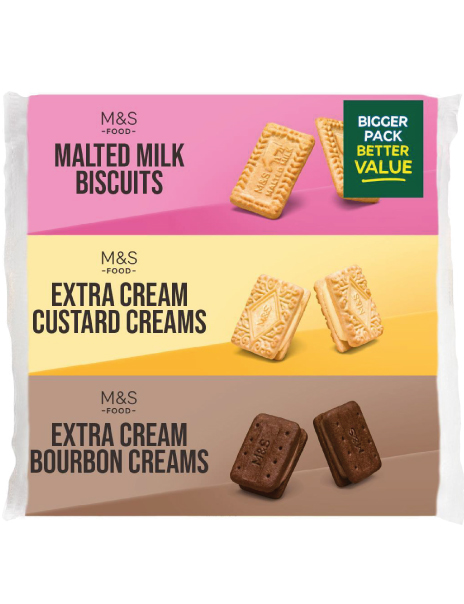 Extra Cream Triple Pack Biscuits