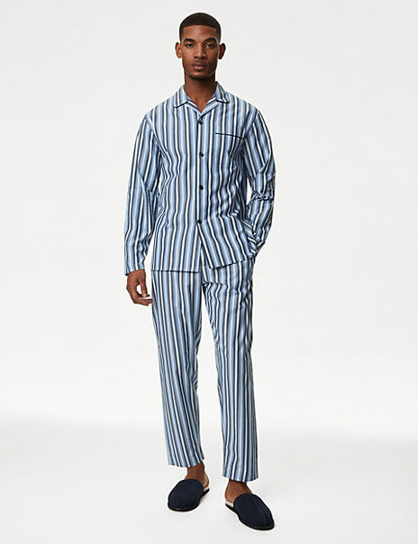 Pure Cotton Striped Pyjama Set