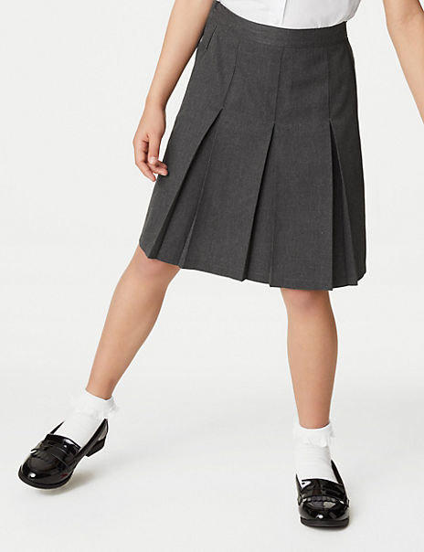 Girls’ Slim Fit Permanent Pleats Skirt